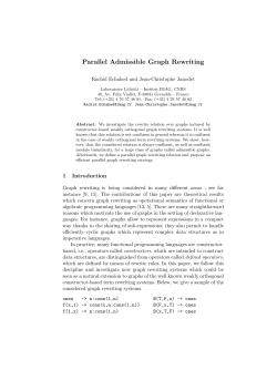 Parallel Admissible Graph Rewriting