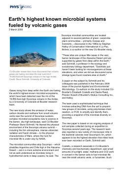 Earth`s highest known microbial systems fueled by