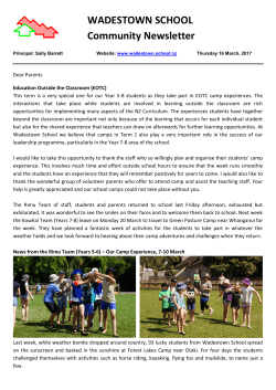 Community Newsletter 16 March 2017