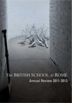 Annual Review 2011-12 - The British School at Rome