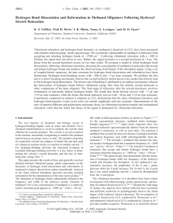 Hydrogen Bond Dissociation and Reformation in Methanol