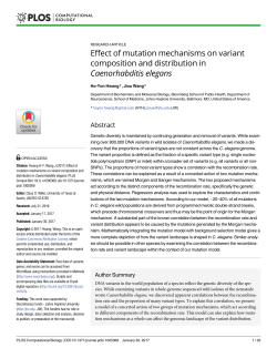 Effect of mutation mechanisms on variant composition and