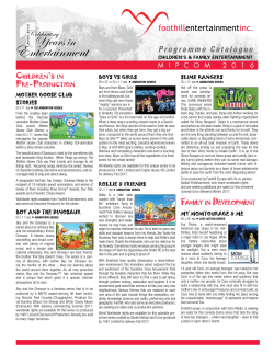 Catalogue  - Foothill Entertainment