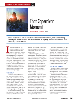 That Copernican Moment - IEEE Computer Society