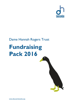 our fundraising pack