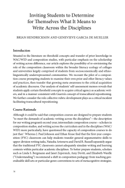 Inviting Students to Determine for Themselves