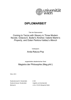 diplomarbeit - E-Theses