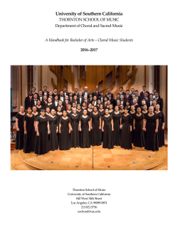USC Thornton School of Music - University of Southern California