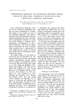 chromosomal homology and divergence between sibling species of