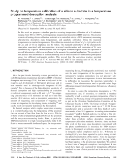 Study on temperature calibration of a silicon substrate in
