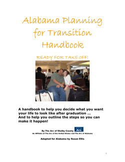 Alabama Planning for Transition Handbook