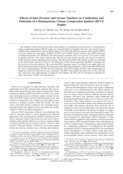 Effects of inlet pressure and octane numbers on combustion and