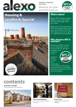 contents - British Pest Control Association