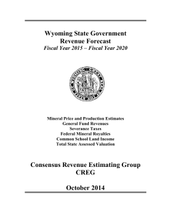 CREG - Wyoming Economic Analysis Division