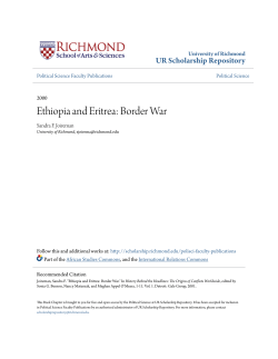 Ethiopia and Eritrea: Border War