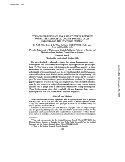 CYTOLOGICAL EVIDENCE FOR A RELATIONSHIP BETWEEN