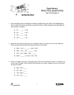Equivalency Practice Questions