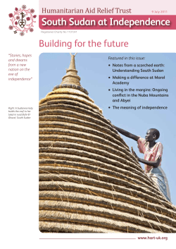 South Sudan at Independence - Humanitarian Aid Relief Trust