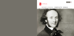 mendelssohn: complete songs
