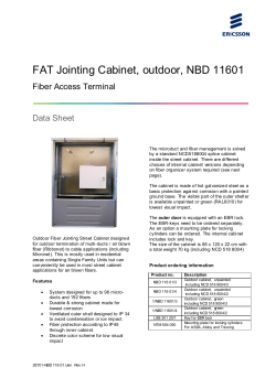 FAT Jointing Cabinet, outdoor, NBD 11601