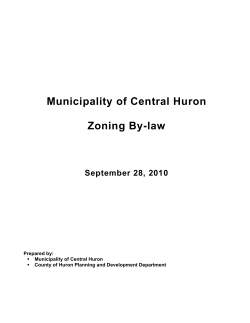 Municipality of Central Huron Zoning By-law