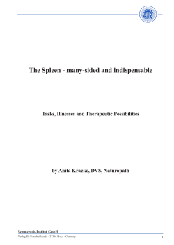 The Spleen - many-sided and indispensable