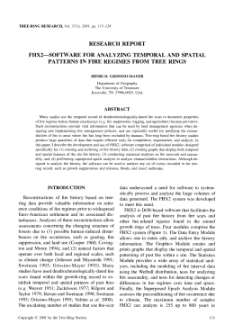 FHX2: Software for Analyzing Temporal and Spatial