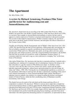 film reviews - University of Nottingham