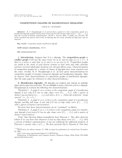 COMPETITION GRAPHS OF HAMILTONIAN