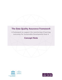 DQAF - UNESCO Institute for Statistics