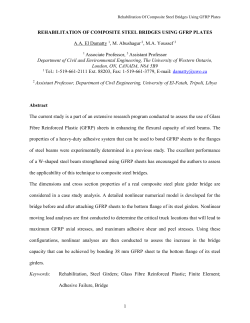 Rehabilitation Of Composite Steel Bridges Using GFRP Plates