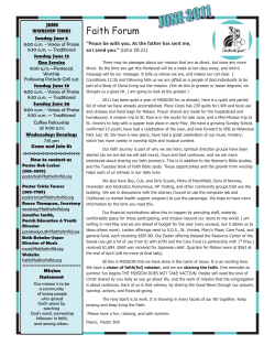 Faith Forum - Faith Lutheran Church, Marshfield Wisconsin