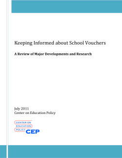 Keeping Informed about School Vouchers