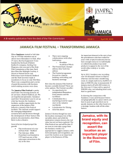 jamaica film festival &ndash; transforming jamaica