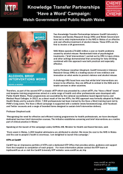 Have a Word Knowledge Transfer Partnership