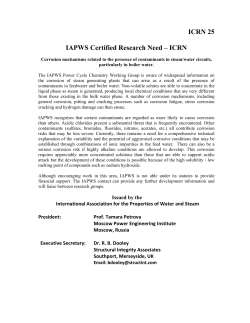 Corrosion mechanisms related to the presence of contaminants in