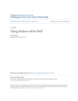 Taking Madness off the Shelf - Washington University Open