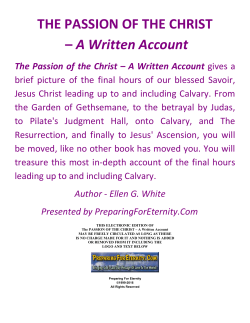 THE PASSION OF THE CHRIST