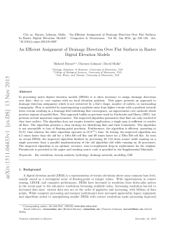 An Efficient Assignment of Drainage Direction