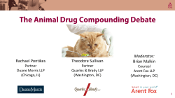 The Animal Drug Compounding Debate
