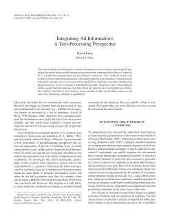 Integrating Ad Information: A Text-Processing Perspective