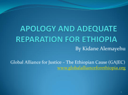apology and adequate reparation for ethiopia