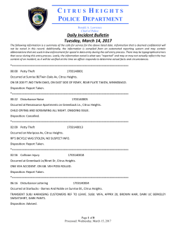 March 14, 2017 - Citrus Heights