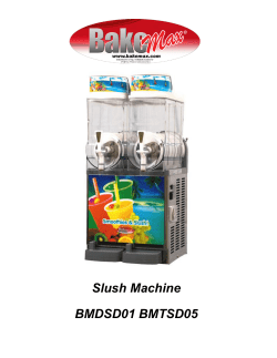 Slush Machine BMDSD01 BMTSD05