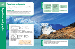 A6 Equations and graphs