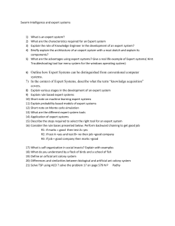 6) Outline how Expert Systems can be distinguished from