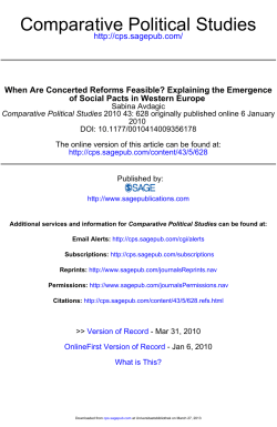 Comparative Political Studies