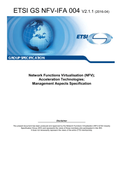 GS NFV-IFA 004 - V2.1.1