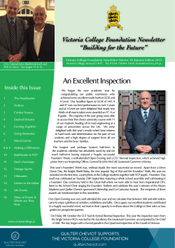 An Excellent Inspection - Victoria College Jersey