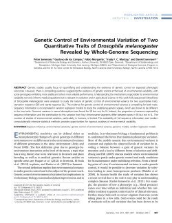 Genetic Control of Environmental Variation of Two